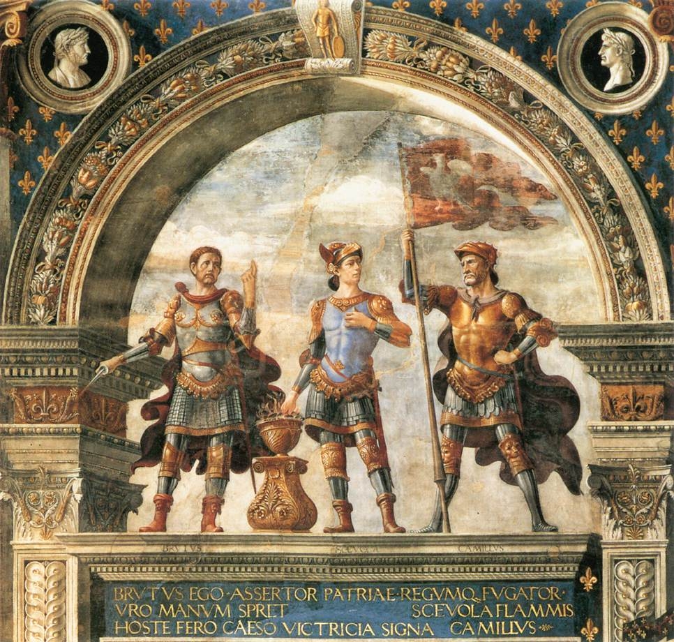 Ghirlandaio, Domenico (1449-1494) - Decoration of the Sala del Gigli (detail) 2.JPG